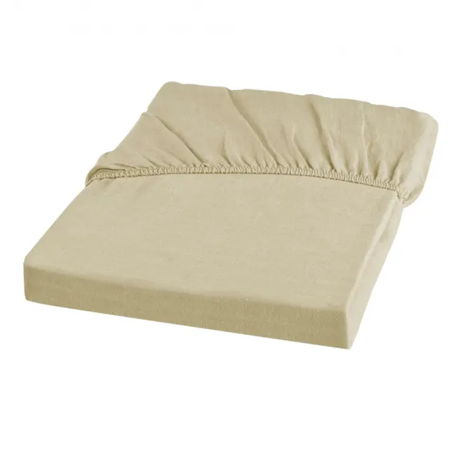 Простыня на резинке WRINKLE WASHED HAMAM 180*200/45 см (слоновая кость)