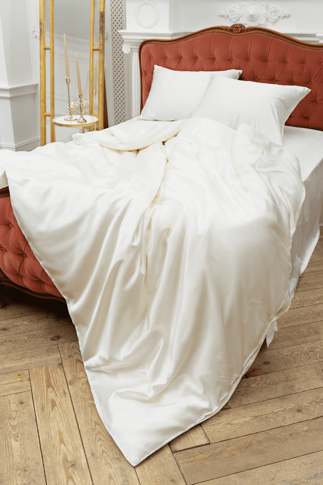 8-6 Шелковый пододеяльник CREAMY WHITE GRASS