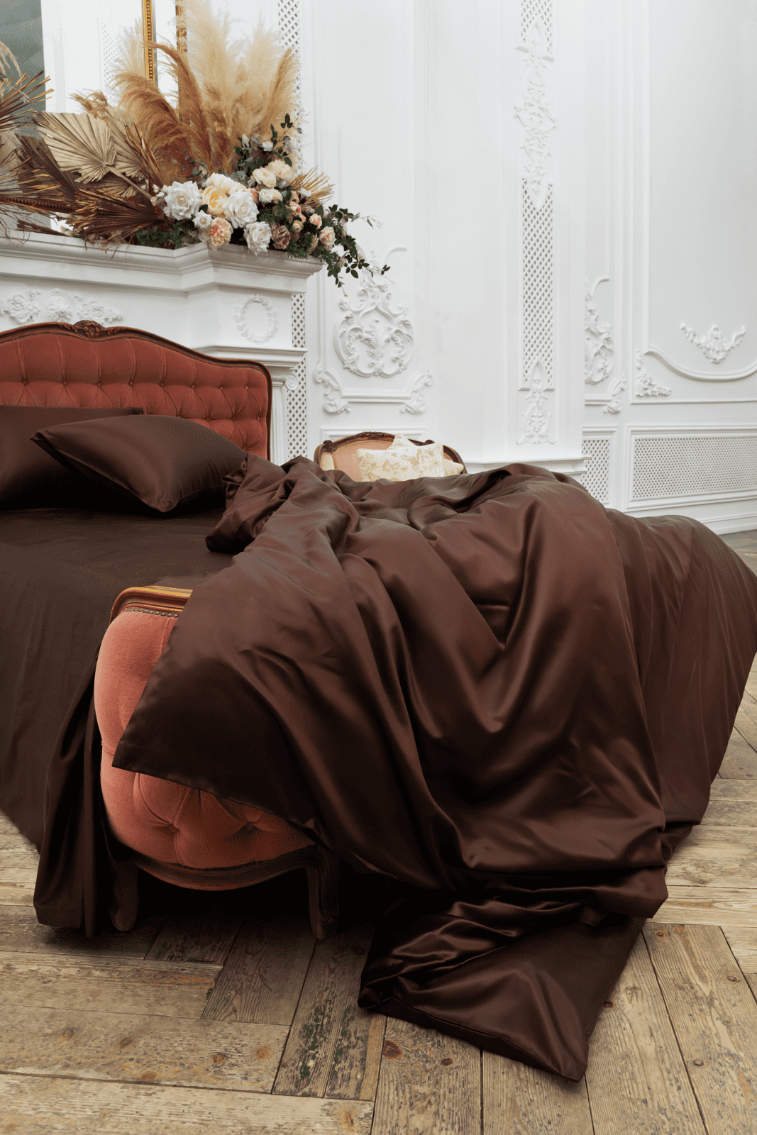 8-8 Шелковый пододеяльник CHOCOLATE PIE GRASS