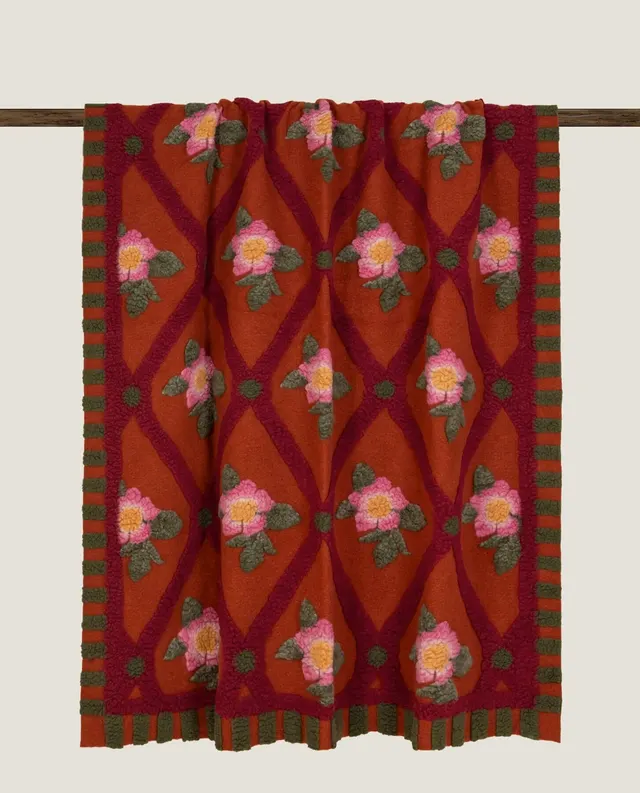 Плед ROSE FLOWER RUGGINE FRATI HOME