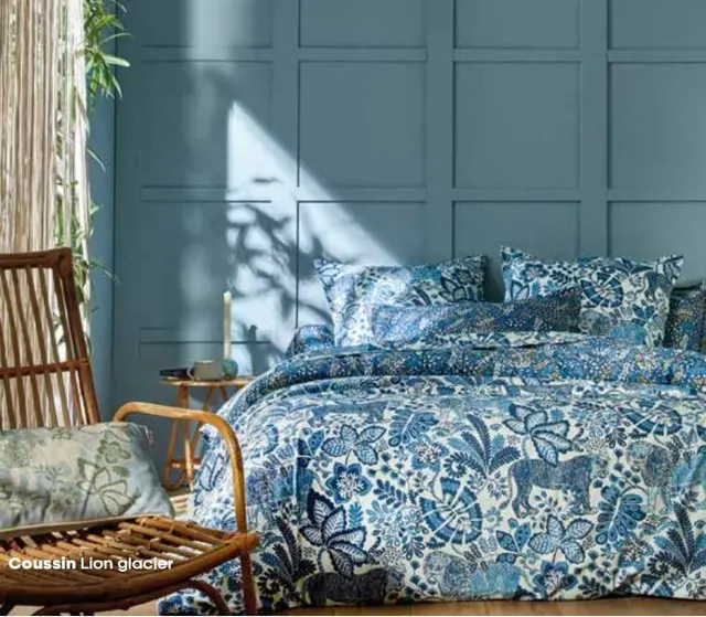 Постельное белье JUNGLE INDIGO BLANC DES VOSGES