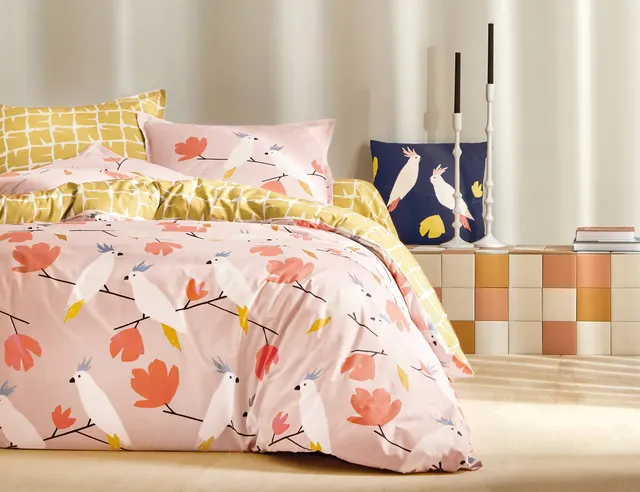 Постельное белье LOVE BIRDS PETAL BLANC DES VOSGES