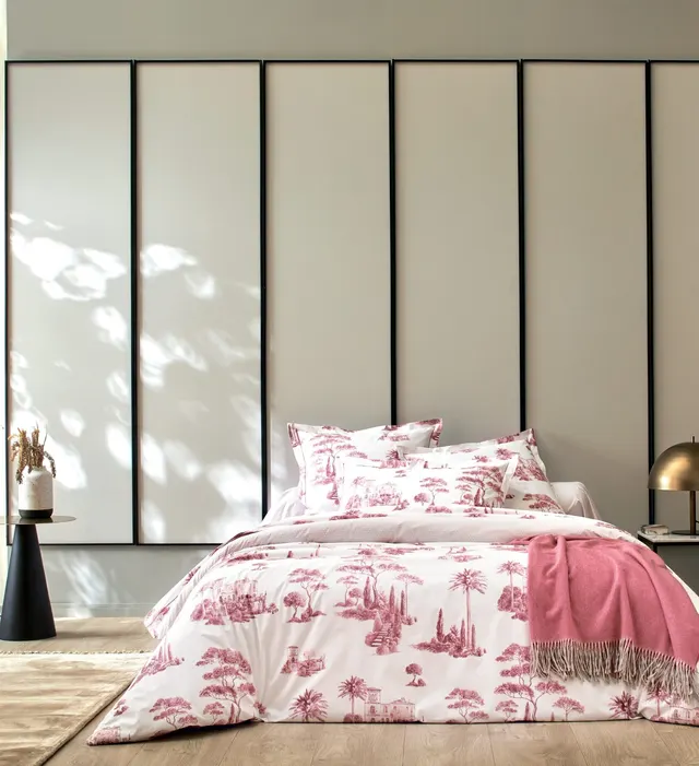 Постельное белье PROMENADE BOIS DE ROSE BLANC DES VOSGES